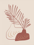 Vase In Line and Color Poster och Canvastavla