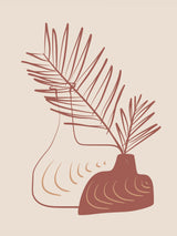 Vase In Line and Color Poster och Canvastavla