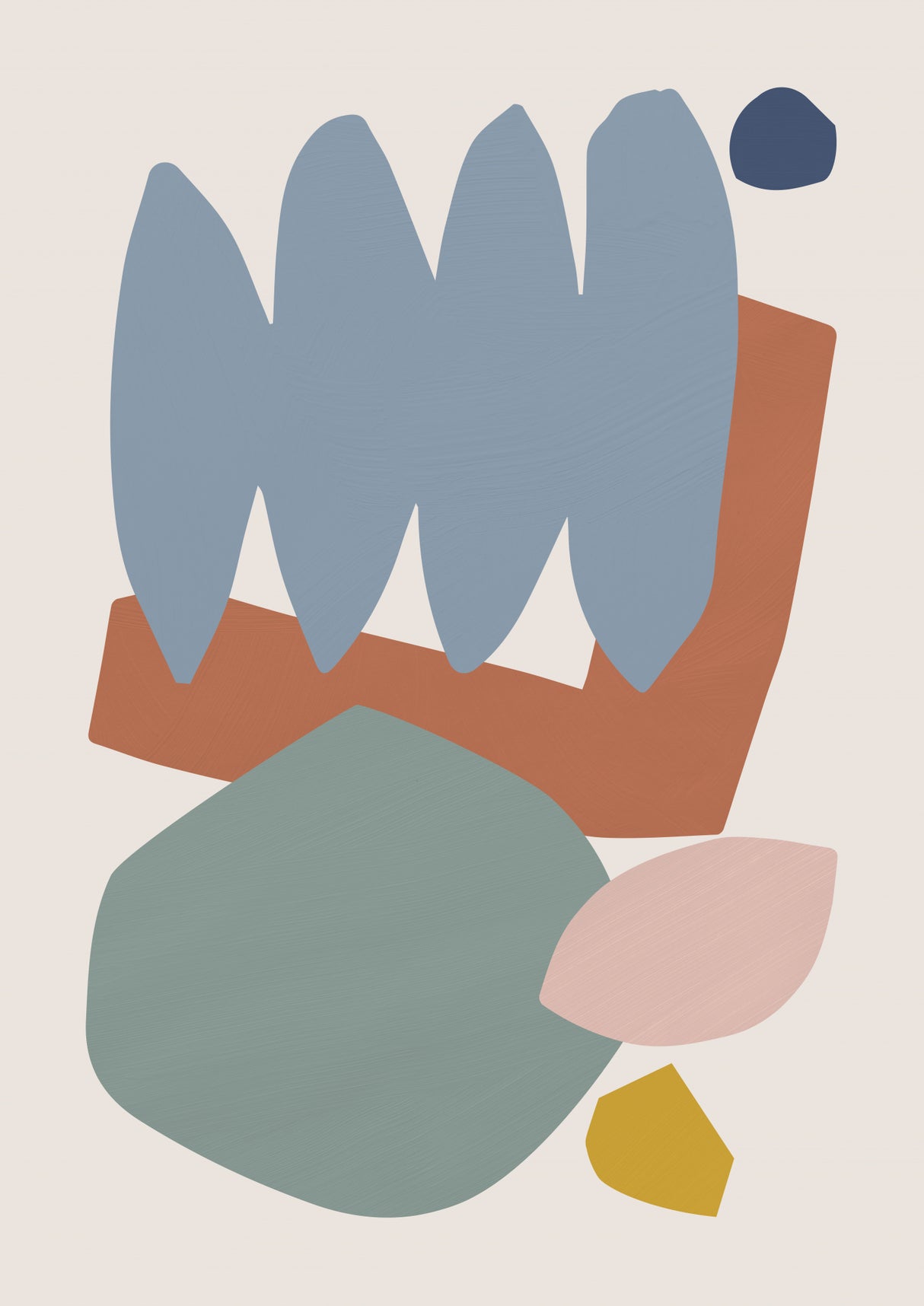 Collage Pastel II Poster och Canvastavla