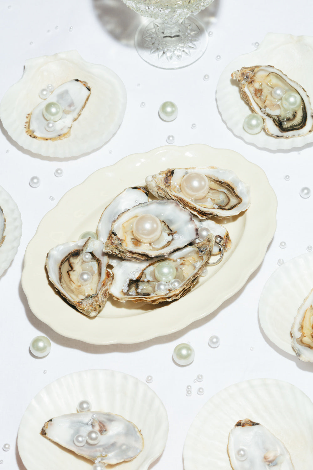 Oysters &amp; Pearls No 04 Poster och Canvastavla