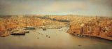 View from Upper Barakka, Valletta, Malta Poster och Canvastavla