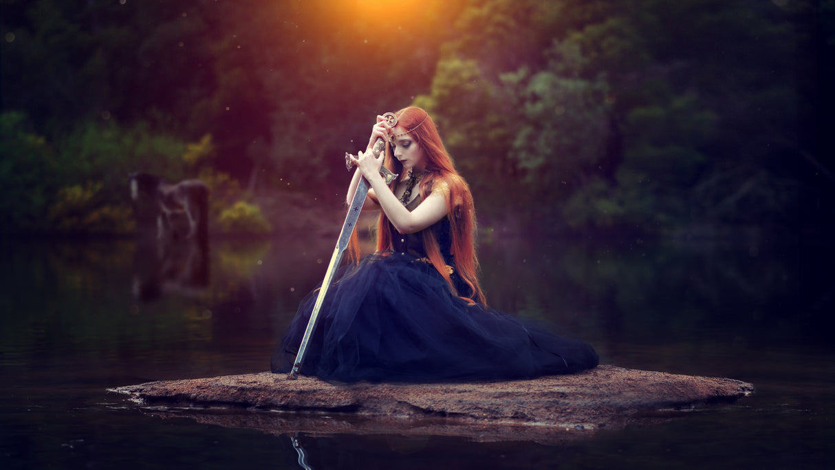 Morga, the lady of AVALON Poster och Canvastavla