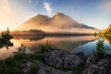 Golden Summer Morning in the Alps Poster och Canvastavla