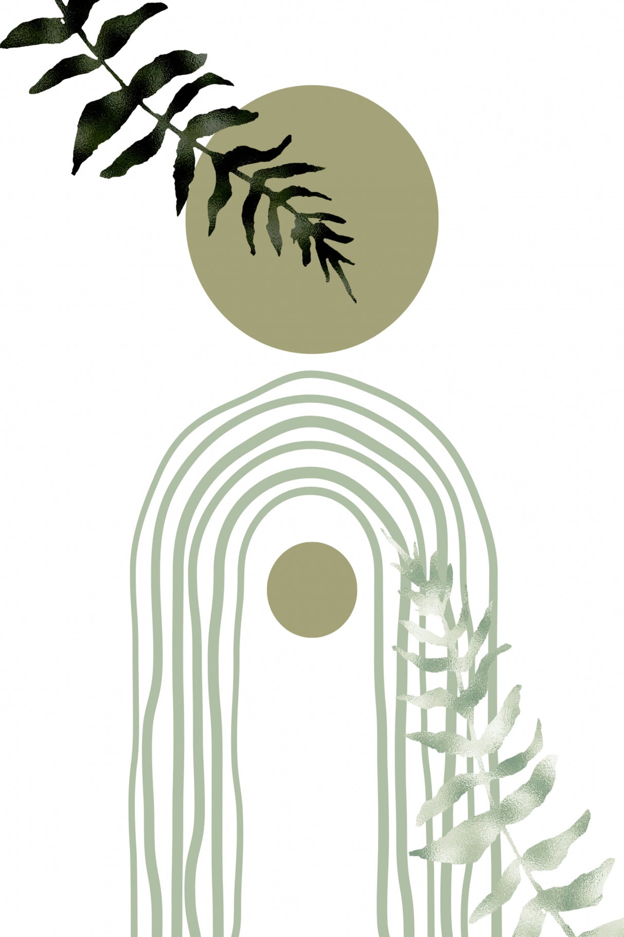Green Bohemian Poster och Canvastavla