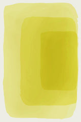 Yellow Watercolor Shapes #4 Poster och Canvastavla