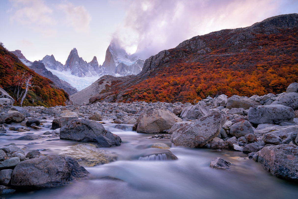 Fitz Roy under Twilight Poster och Canvastavla