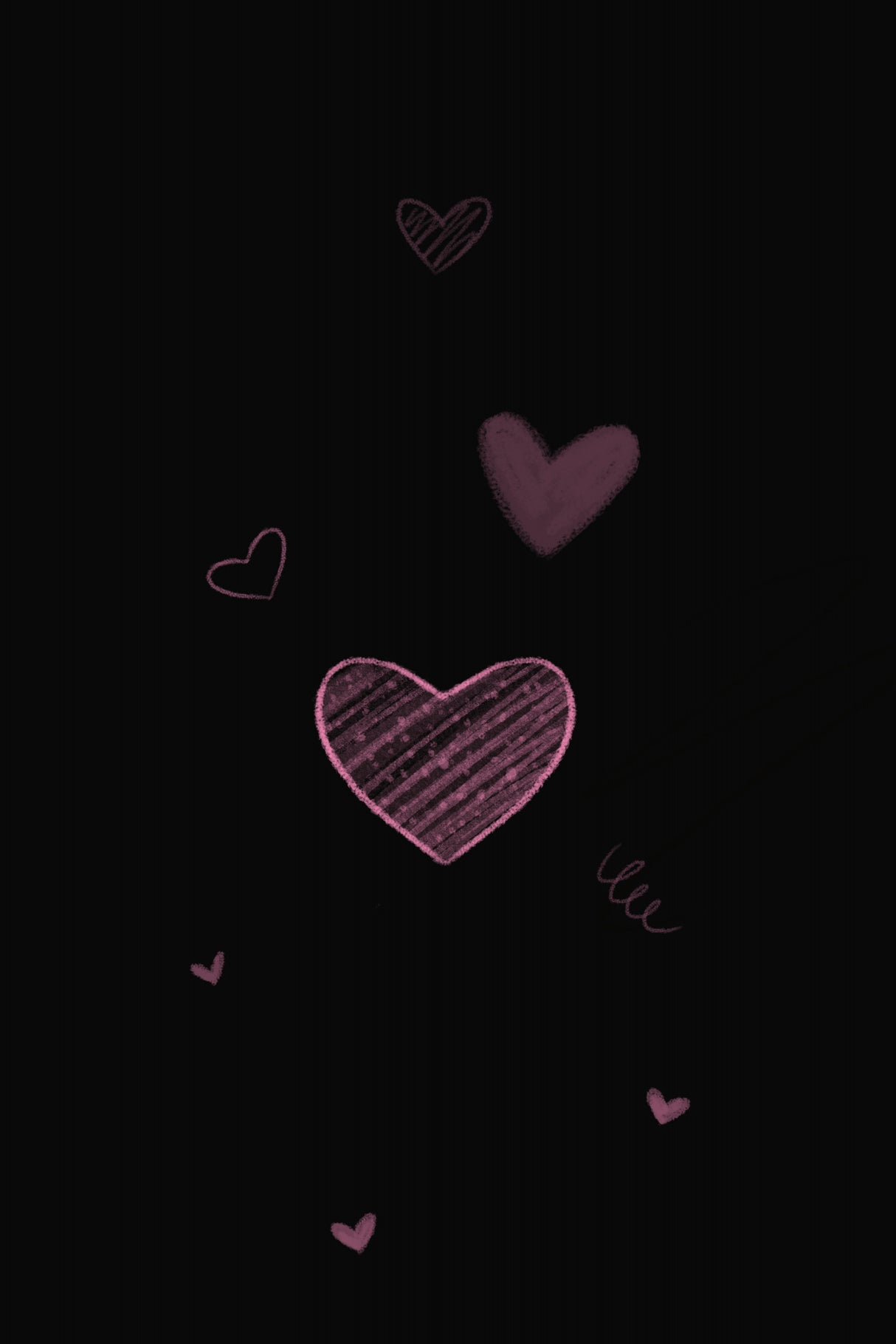Black pink love free Poster och Canvastavla