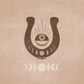 Horseshoe and Moon Phases Poster och Canvastavla