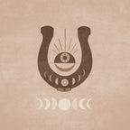 Horseshoe and Moon Phases Poster och Canvastavla