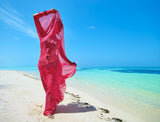 Dancer walking along the coastline Poster och Canvastavla