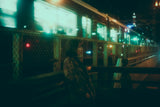 Next to the train at night Poster och Canvastavla
