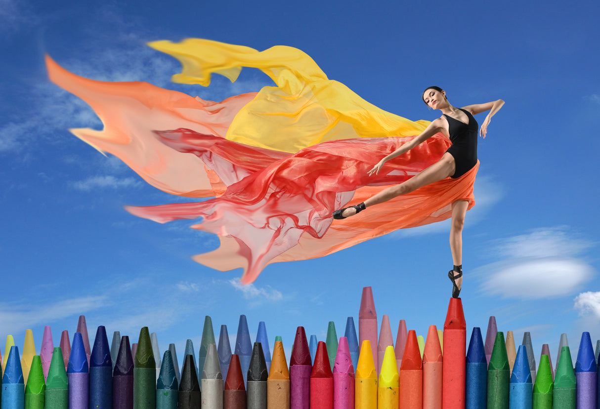 Colors of world balllerina Poster och Canvastavla