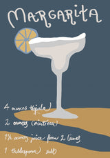 Margarita Poster Kitchen poster eller kökstavla