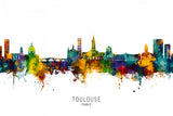 Toulouse France Skyline Poster och Canvastavla