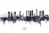 Izmir Turkey Skyline Poster och Canvastavla