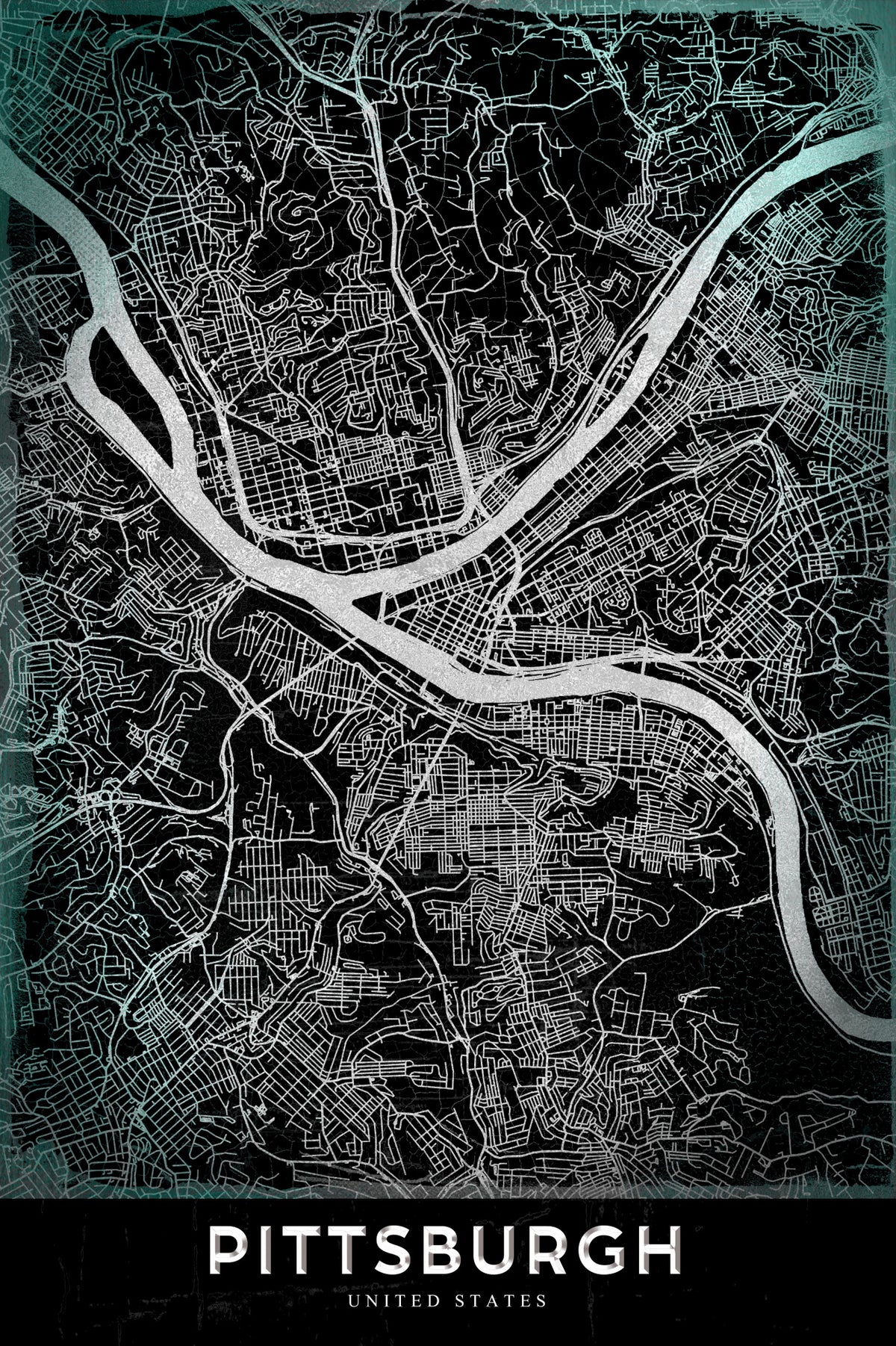 PITTSBURGH Poster och Canvastavla
