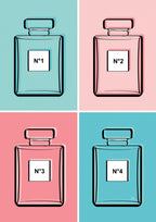 Pastel Perfumes Poster och Canvastavla