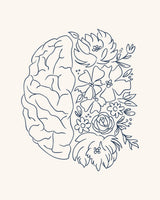 Brain Sketch Poster och Canvastavla