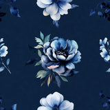 Denim Floral 2 2 Poster och Canvastavla