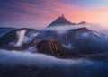 Bromo vs Semeru. Poster och Canvastavla