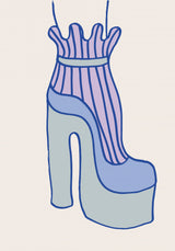 Blue Heel Poster och Canvastavla