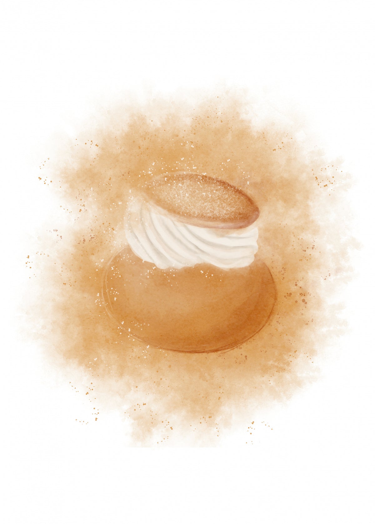 Semla Splash Poster och Canvastavla