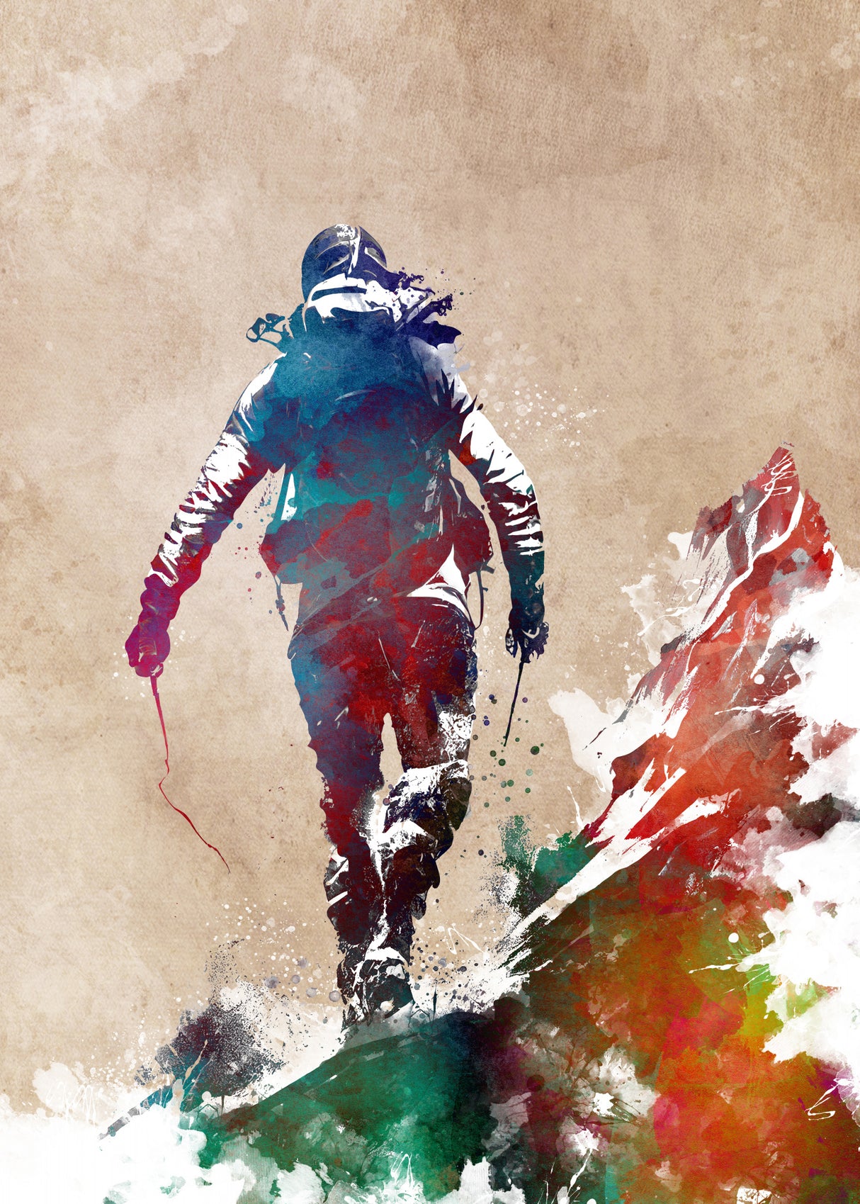 Mountaineer Sport Art 14 Poster och Canvastavla