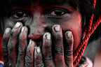 Indian sadly boy.. Poster och Canvastavla