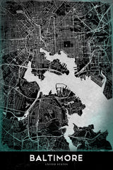 BALTIMORE Poster och Canvastavla