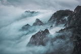 Mount Huang in ink style Poster och Canvastavla