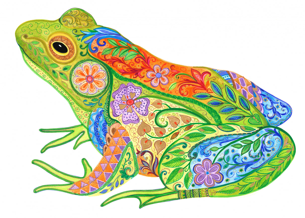 Art Frog Poster och Canvastavla