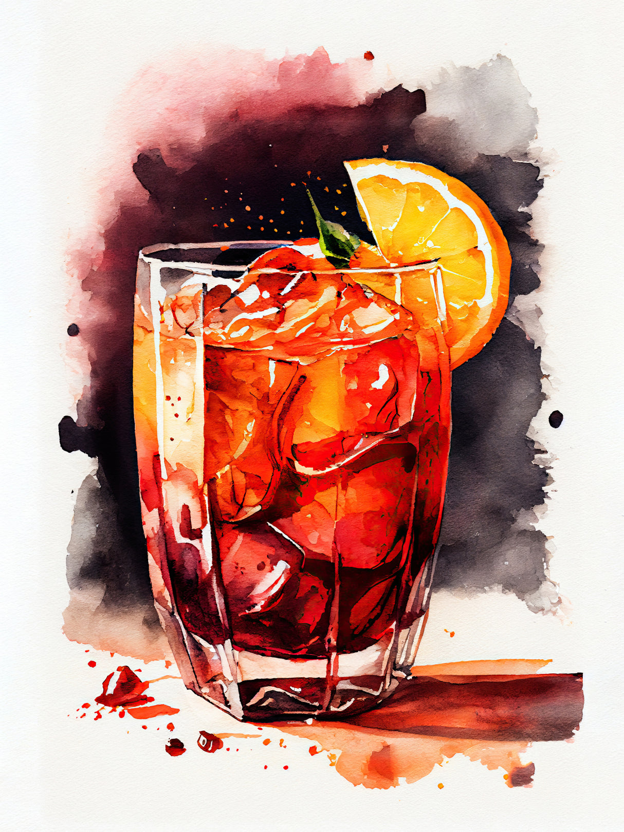 Drinks cocktail Poster och Canvastavla