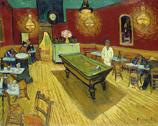 Le Café De Nuit (the Night Café) (1888) By Vincent Van Gogh Poster och Canvastavla