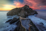 Gaztelugatxe Sunset Poster och Canvastavla