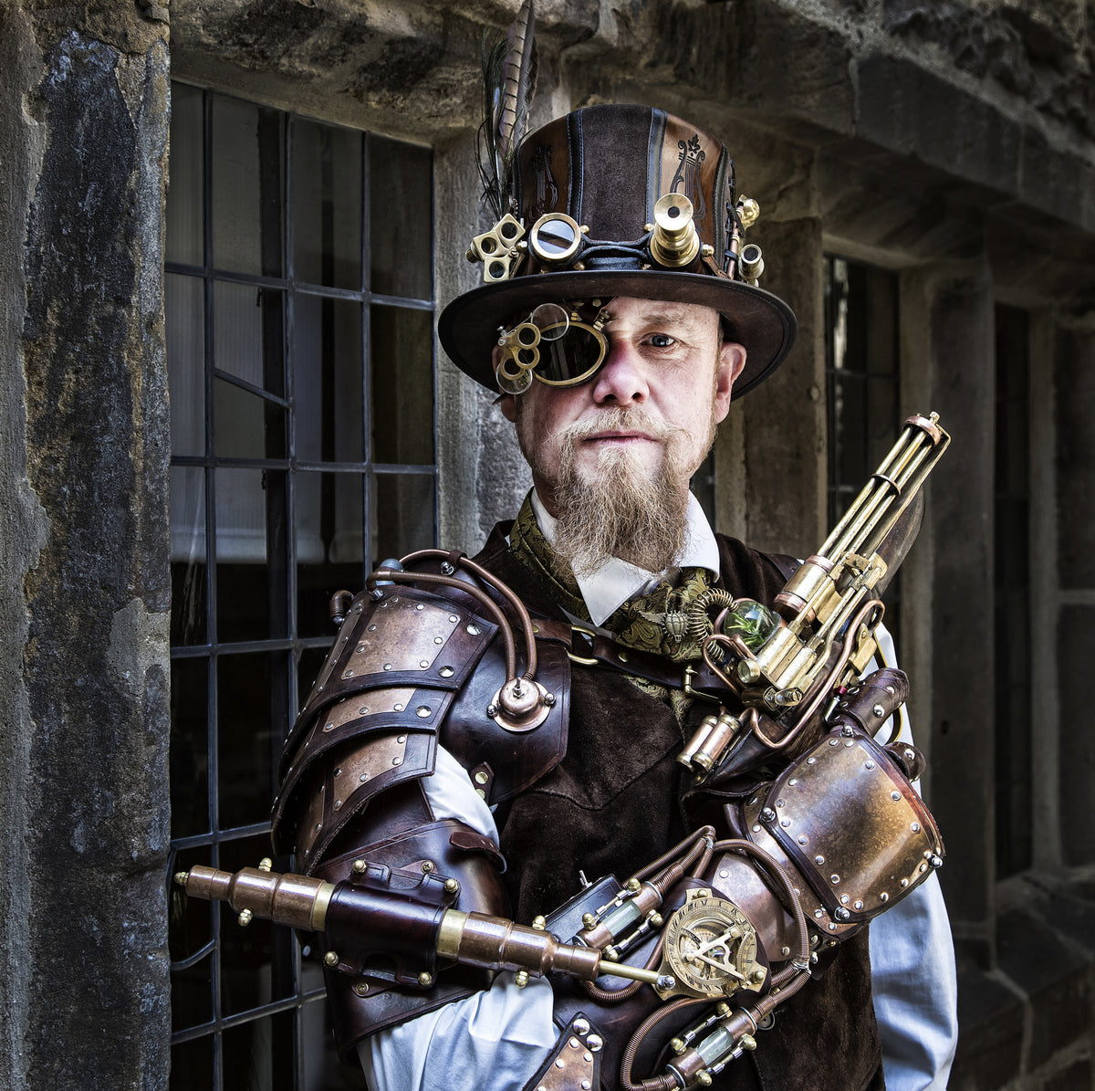 Time Gate Defender - Steampunk Wars 1911 Poster och Canvastavla