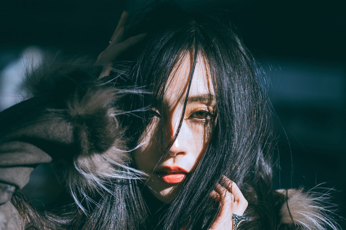 Black hair Poster och Canvastavla