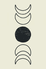 Boho Sun and Moon #1 Poster och Canvastavla