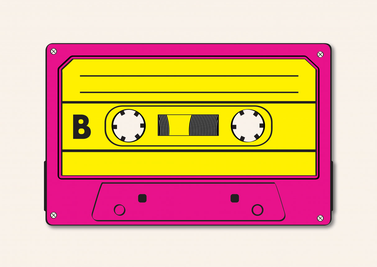 Pink Tape Cassette Poster och Canvastavla