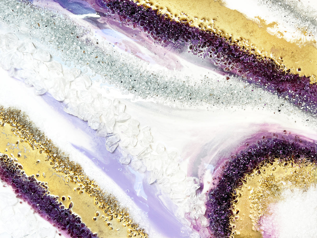 Purplei Agate Poster och Canvastavla