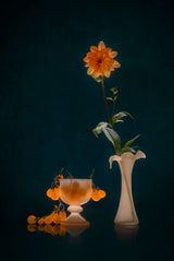 Bright Dahlia and Tomato Poster och Canvastavla