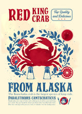 Crab kitchen print Poster och Canvastavla