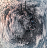 Shanghai Aerial Pano Poster och Canvastavla