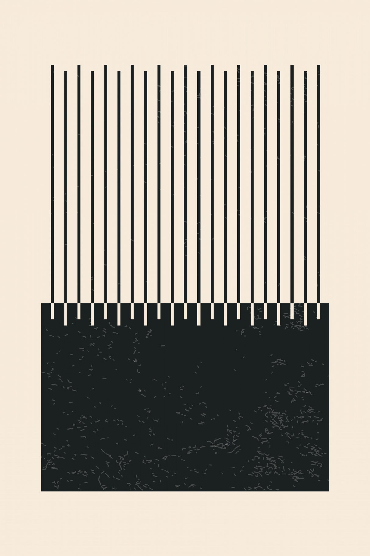 Black and White Line Series #2 Poster och Canvastavla