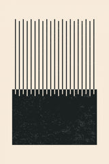 Black and White Line Series #2 Poster och Canvastavla