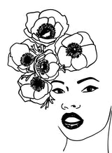 Anemone portrait Poster och Canvastavla