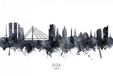 Riga Latvia Skyline Poster och Canvastavla