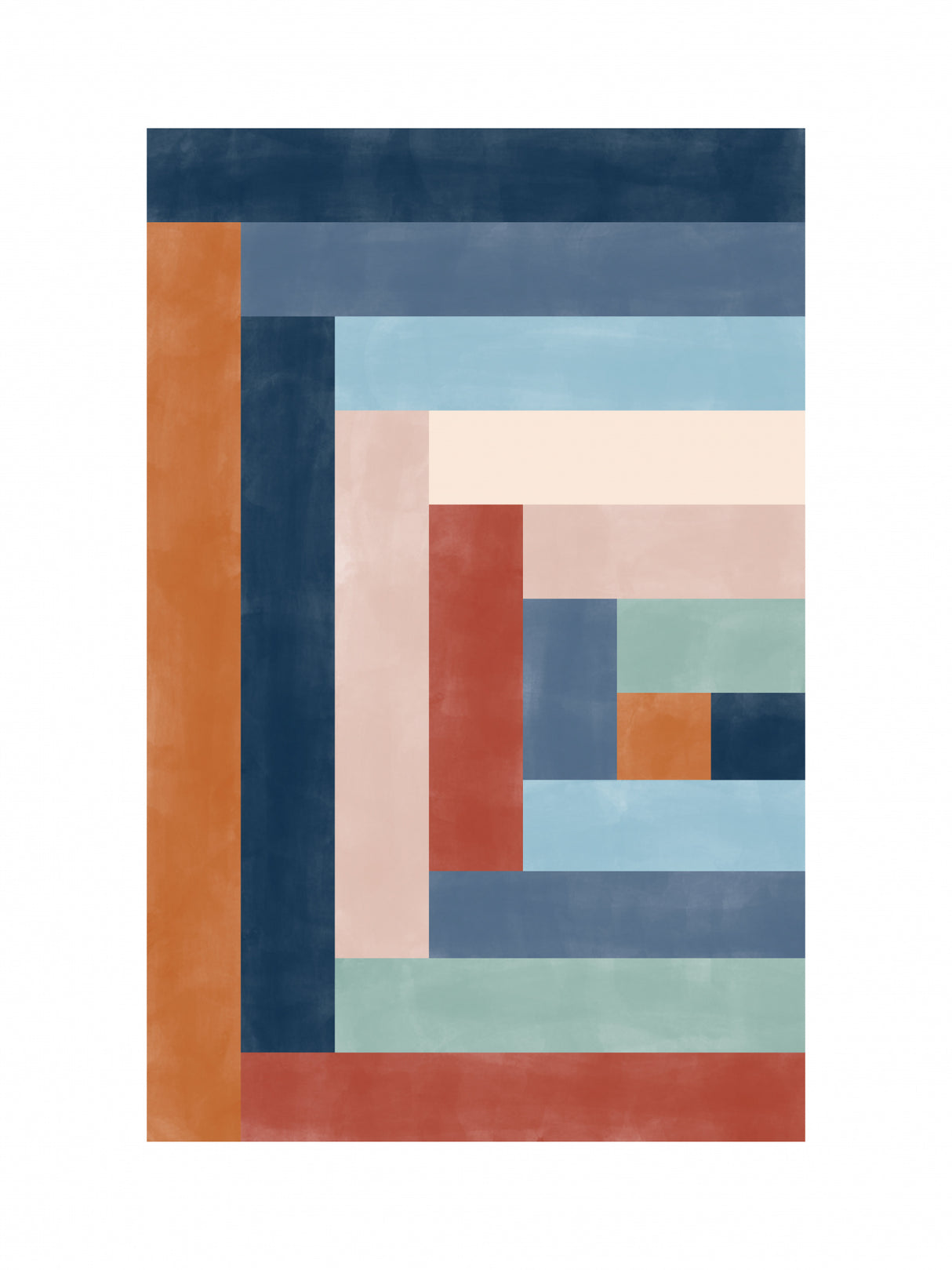 3x4 Aspectratiobluerust55 Poster och Canvastavla