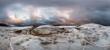 Frozen Cerknica Lake Poster och Canvastavla