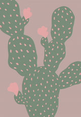 Green Cactus Poster och Canvastavla