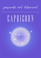 Capricorn Zodiac Print Art Poster och Canvastavla